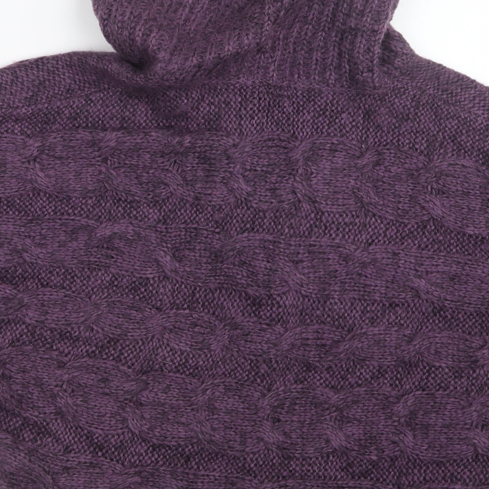 E-vie Womens Purple  Knit Cardigan Jumper Size 10