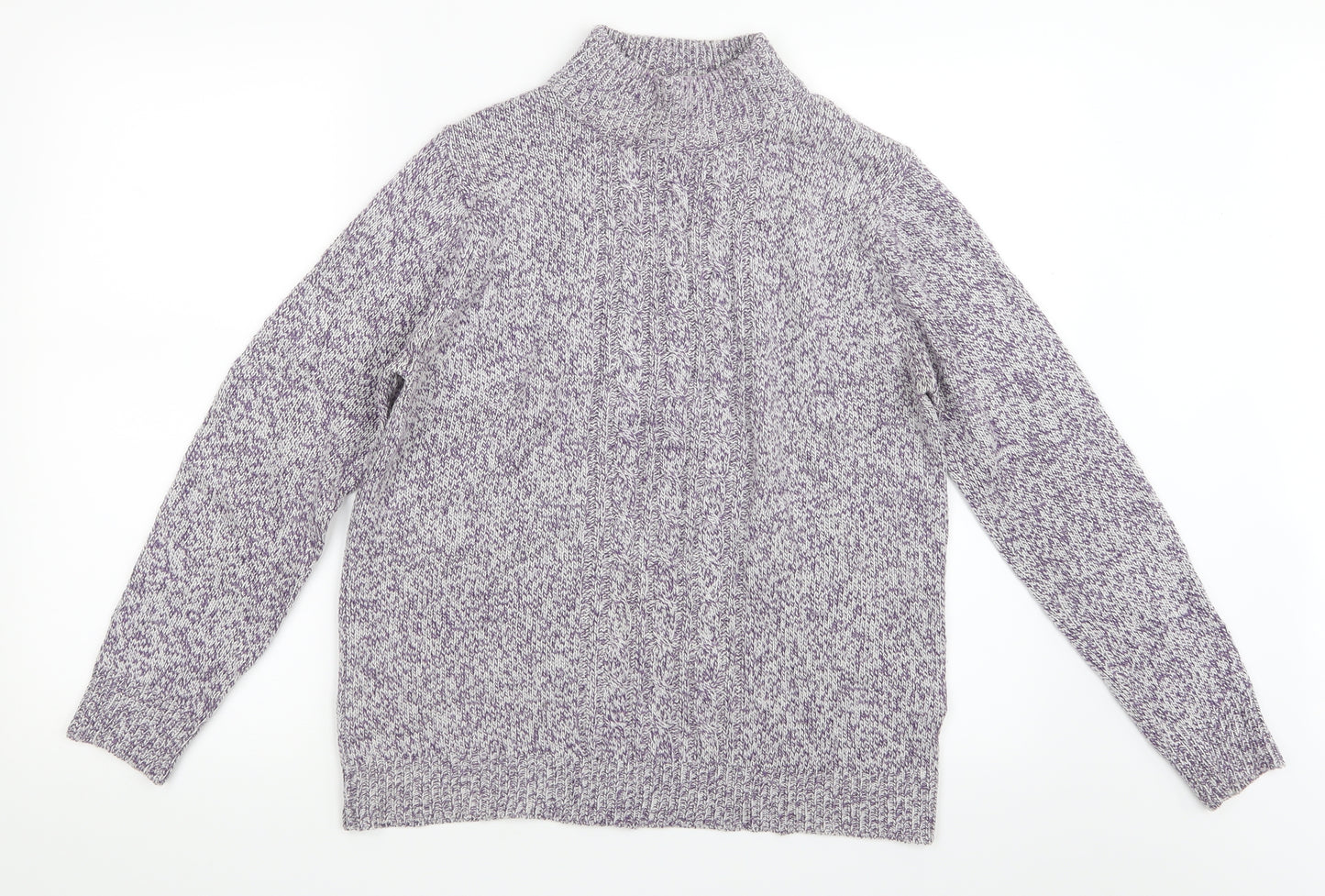 Damart Womens Purple  Knit Pullover Jumper Size 14