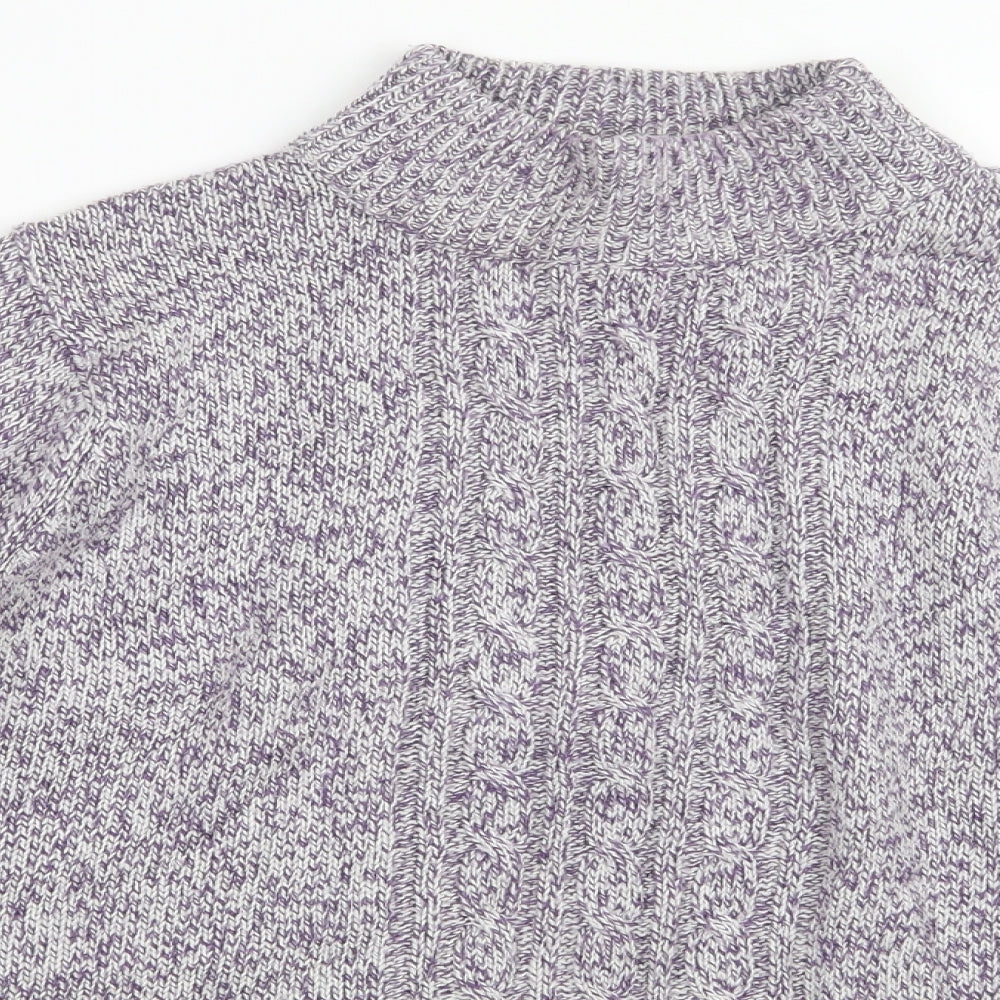 Damart Womens Purple  Knit Pullover Jumper Size 14