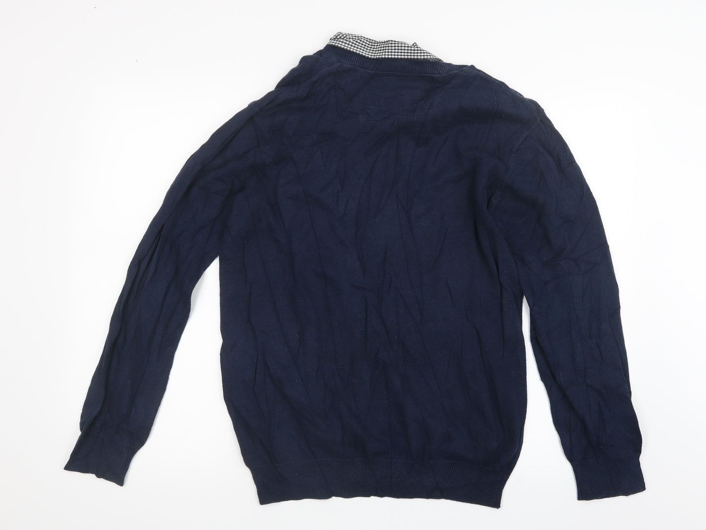 Sand Stone Mens Blue  Knit Pullover Jumper Size S