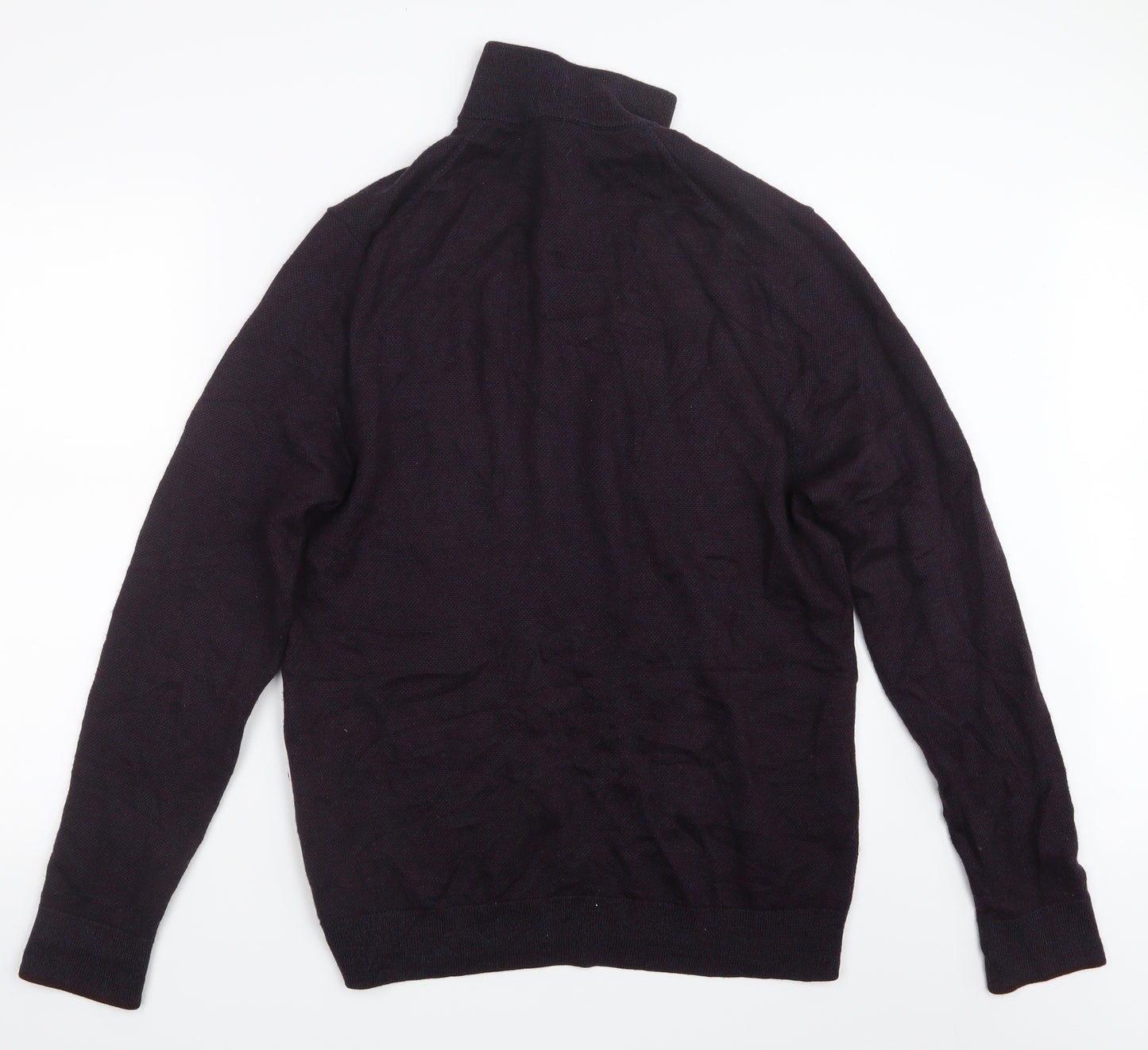 White Stuff Mens Purple  Knit Pullover Sweatshirt Size XL