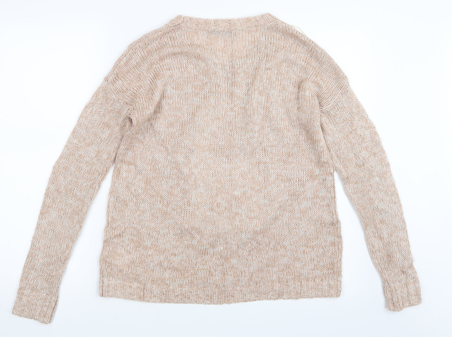 Heart & Soul Womens Pink  Knit Pullover Jumper Size 12