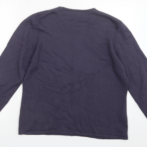 Country Casuals Womens Purple  Knit Cardigan Jumper Size L