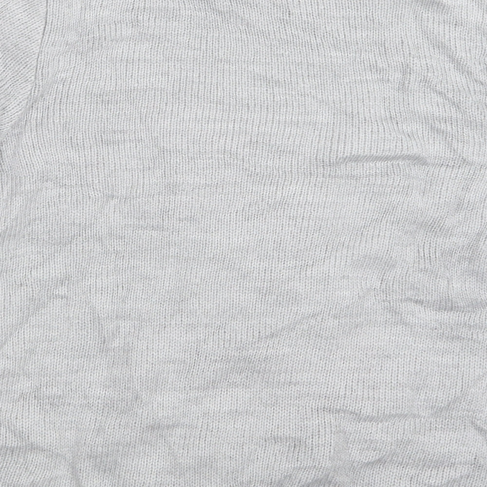 M&Co Womens Grey  Knit Pullover Jumper Size 12