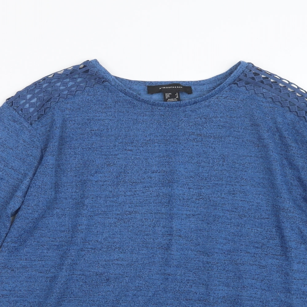 Atmosphere Womens Blue   Basic T-Shirt Size 6
