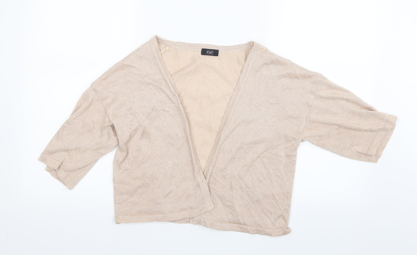 F&F Womens Pink  Knit Cardigan Jumper Size 14