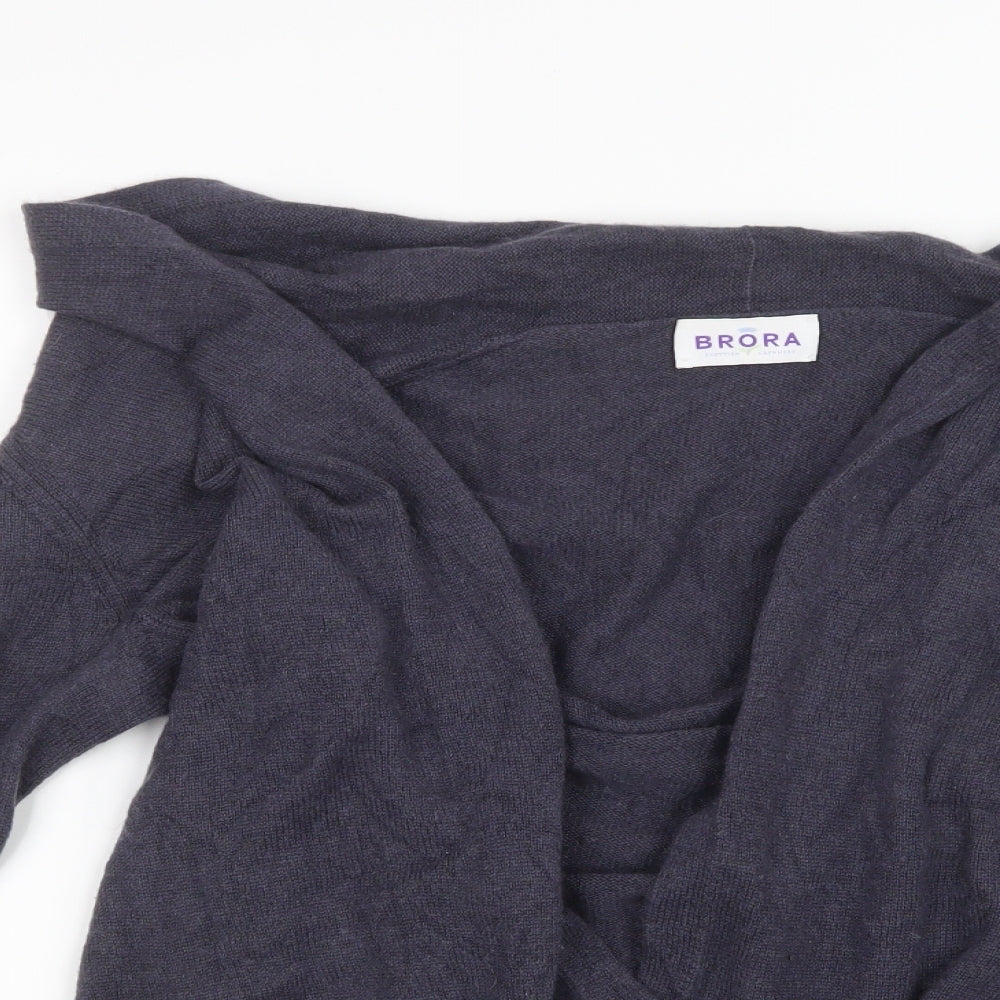 Brora Womens Purple  Knit Cardigan Jumper Size 12