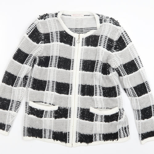 Anna Rose Womens Black  Knit Jacket Coatigan Size M