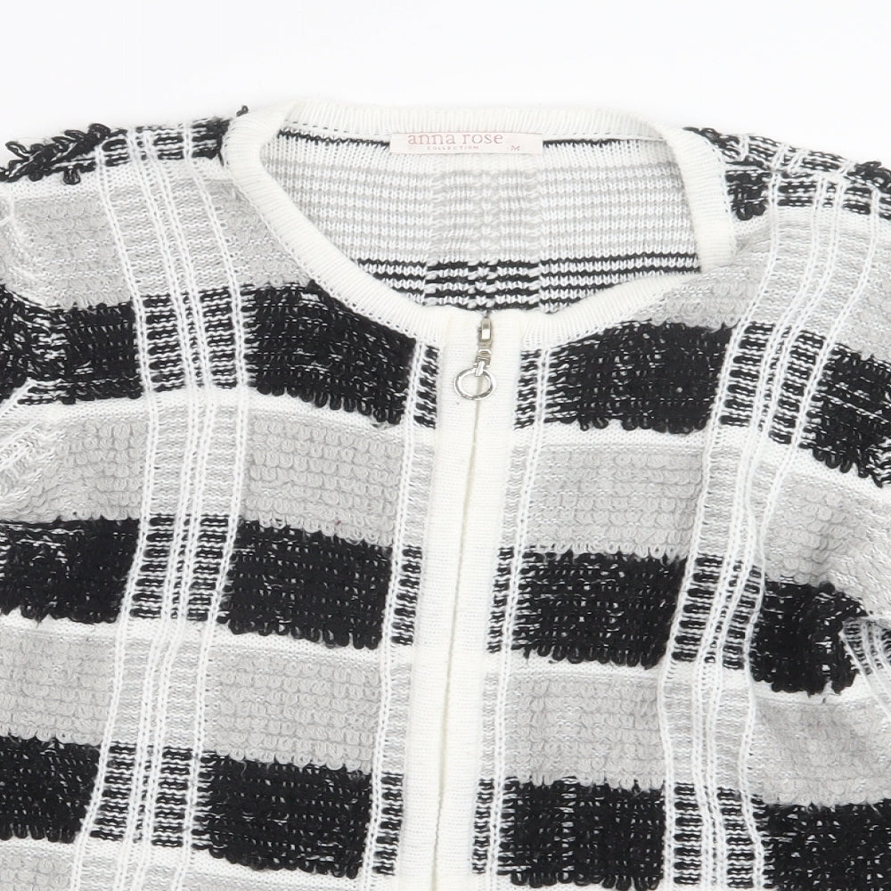 Anna Rose Womens Black  Knit Jacket Coatigan Size M