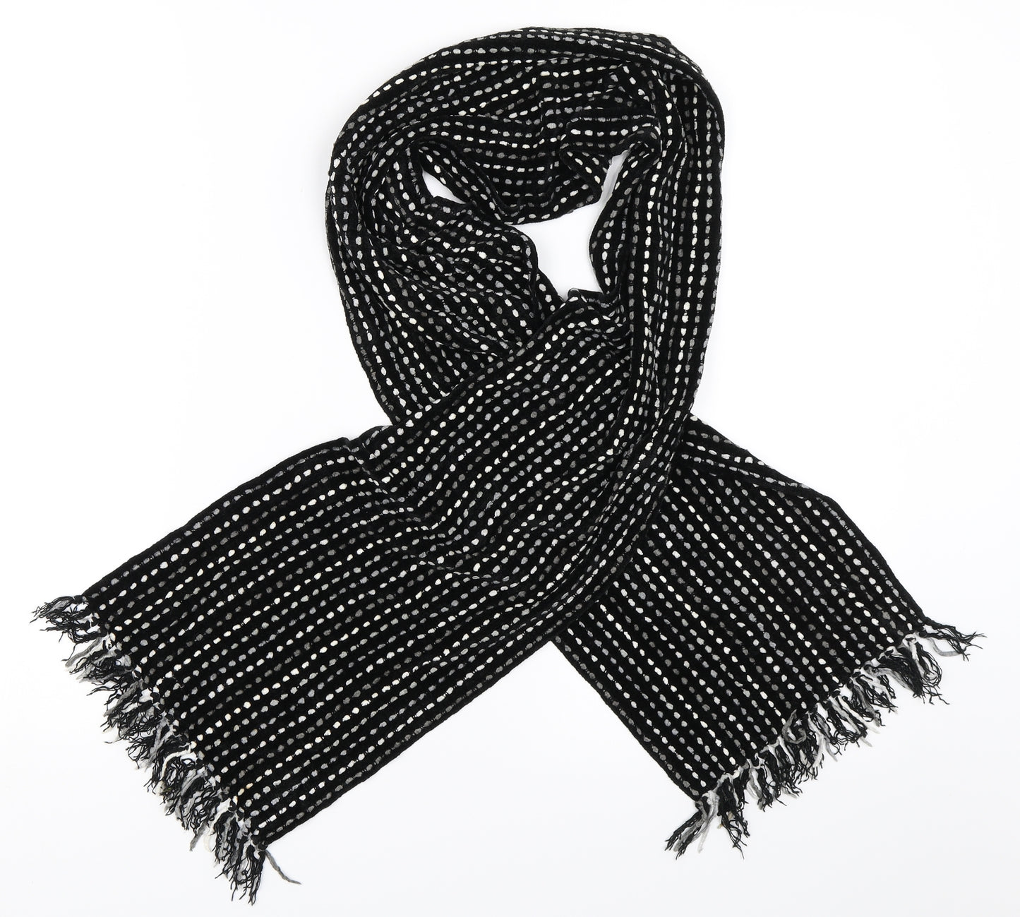 Preworn Womens Black    Scarf