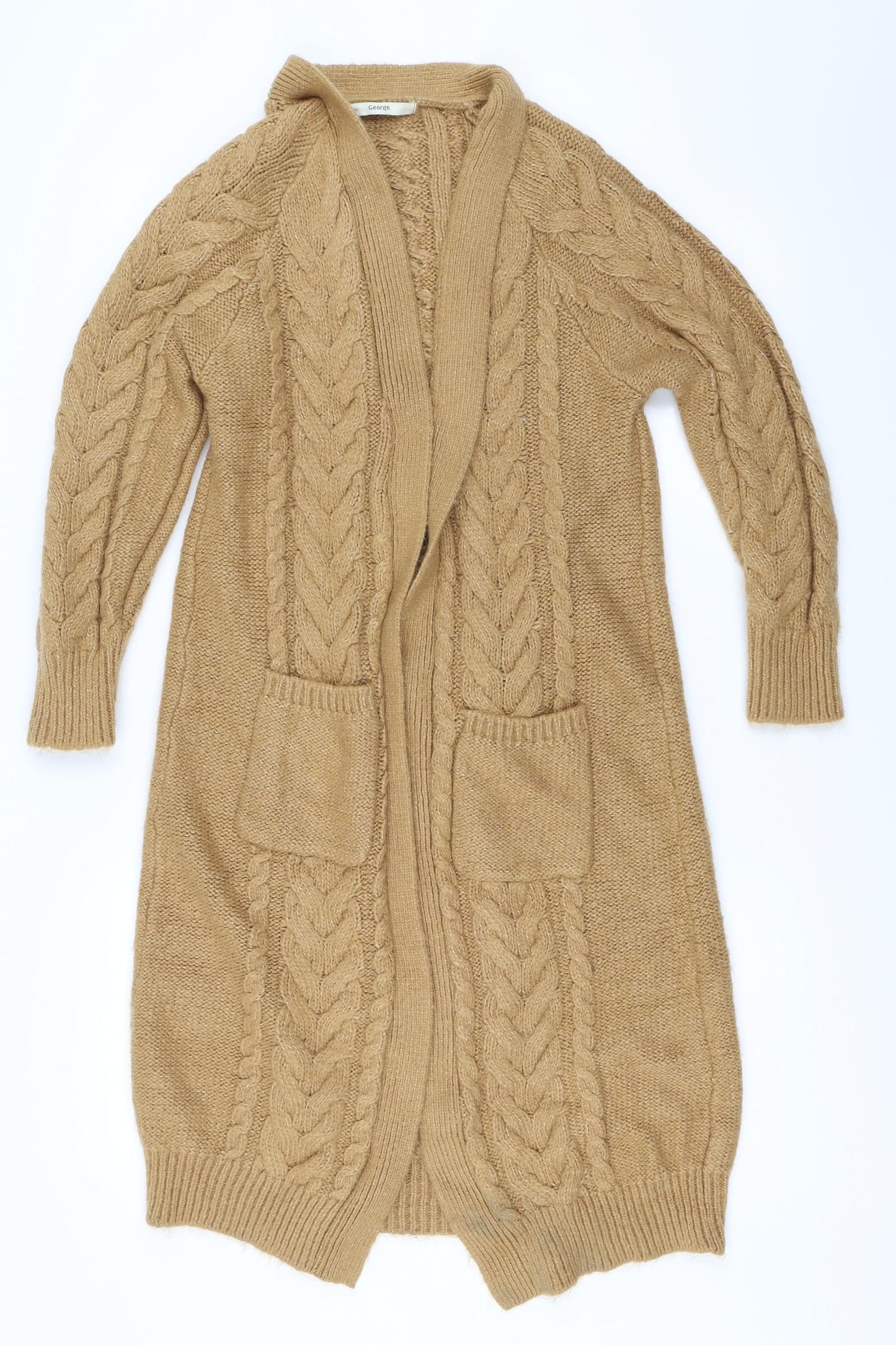 George Womens Beige   Cardigan Jumper Size M