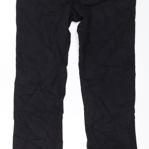 Marks and Spencer Mens Black   Chino Trousers Size 32 in L35 in