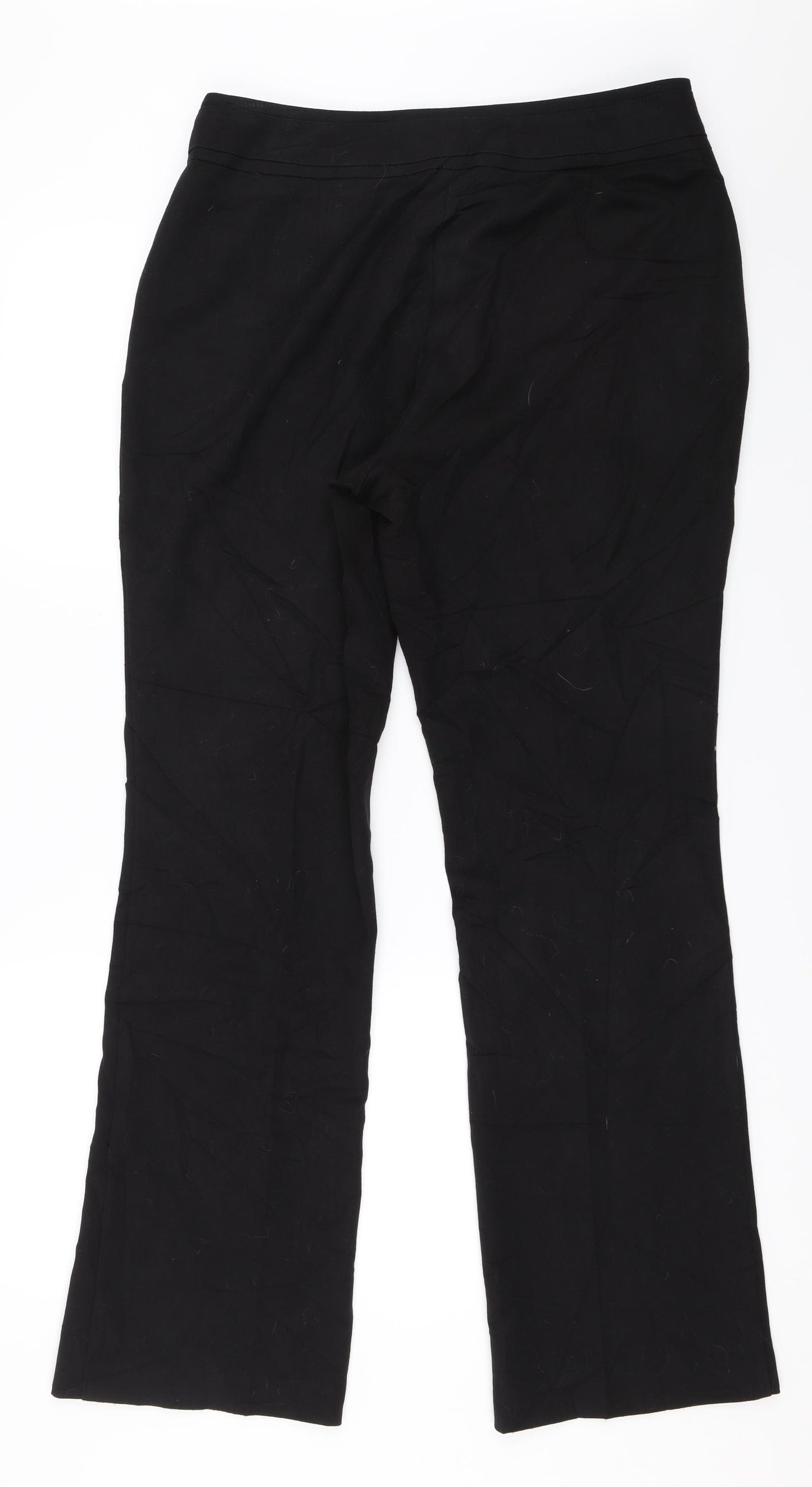 F&F Womens Black   Trousers  Size 12 L31 in