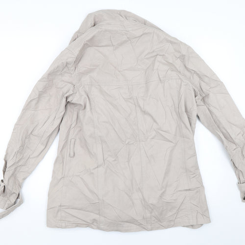 Preworn Womens Beige   Jacket Coat Size 12