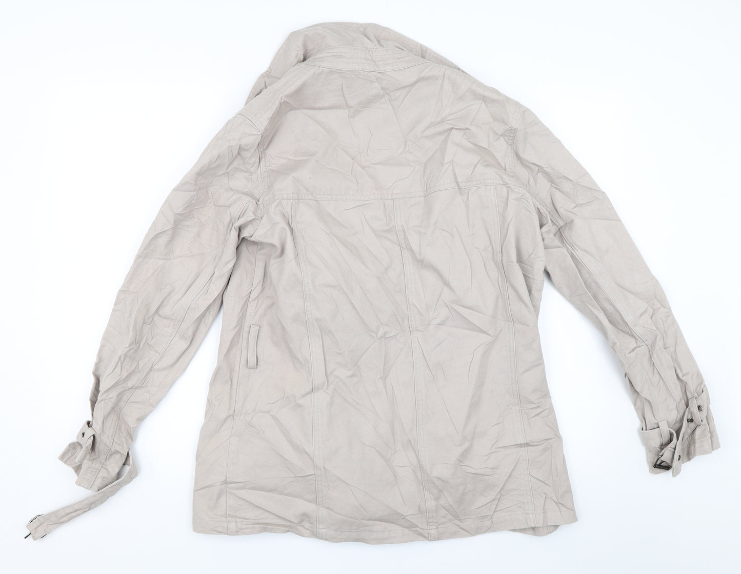 Preworn Womens Beige   Jacket Coat Size 12