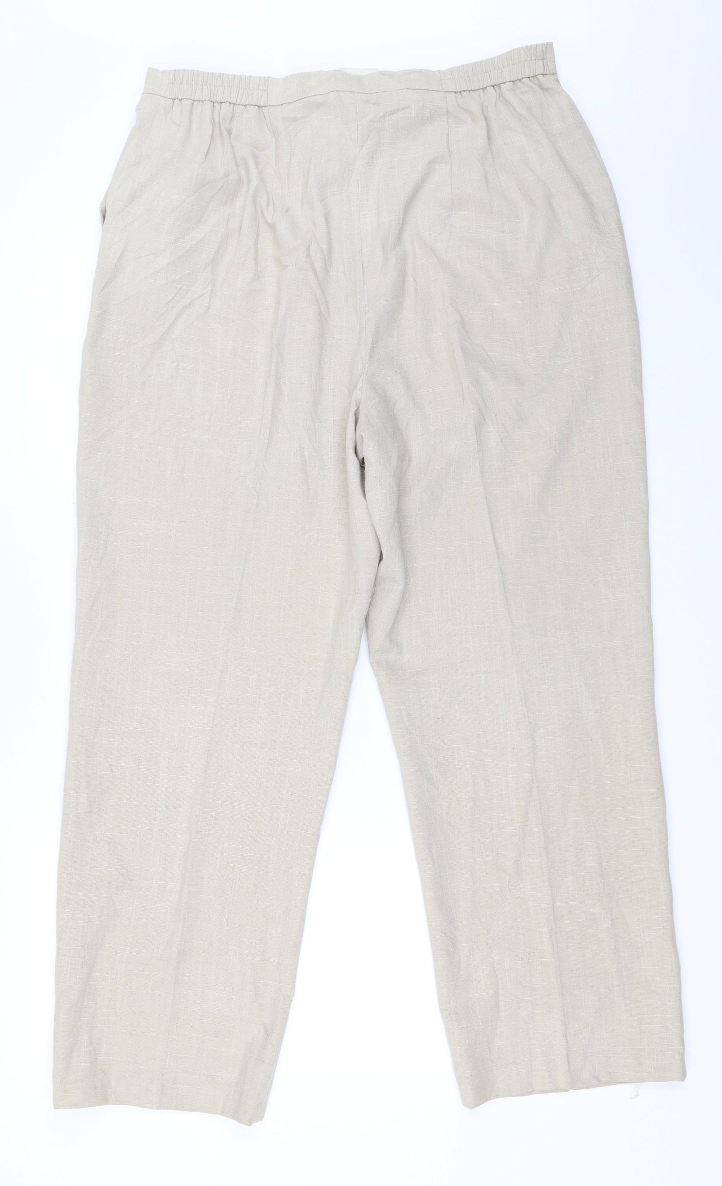 Eastex Womens Beige   Trousers  Size 16 L28 in