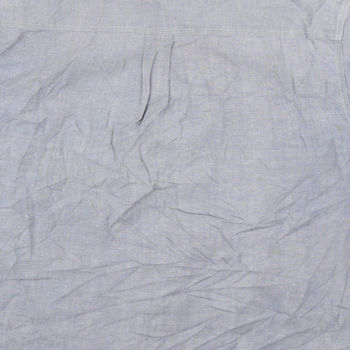 Haggar Mens Blue    Button-Up Size L
