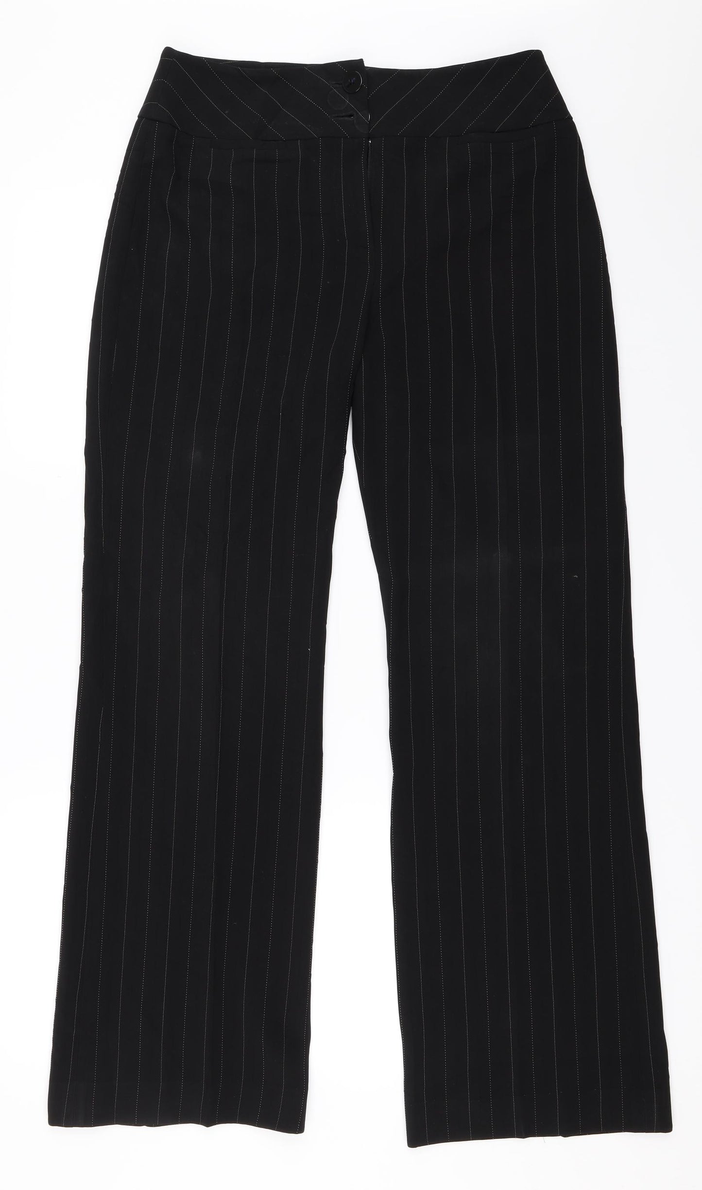 Planet Womens Black   Trousers  Size 8 L31 in