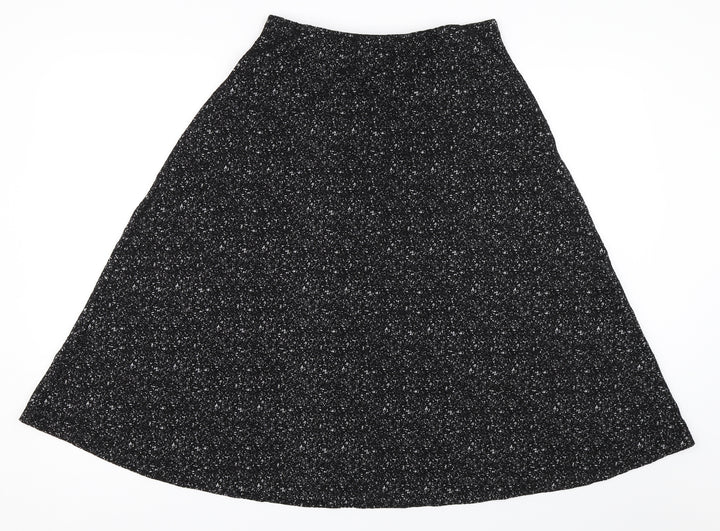 H&M Womens Black Flare Skirt Size M