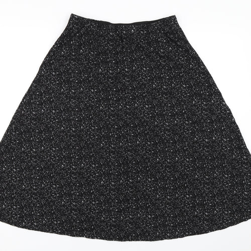 H&M Womens Black   Flare Skirt Size M