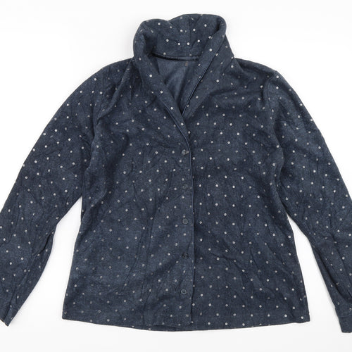 George Womens Blue Solid  Top Pyjama Top Size 8
