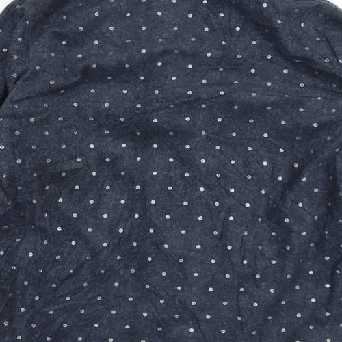 George Womens Blue Solid  Top Pyjama Top Size 8