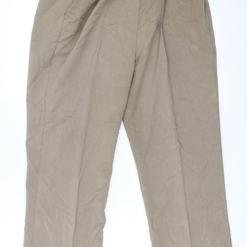 Preworn Womens Beige   Trousers  Size 16 L25 in