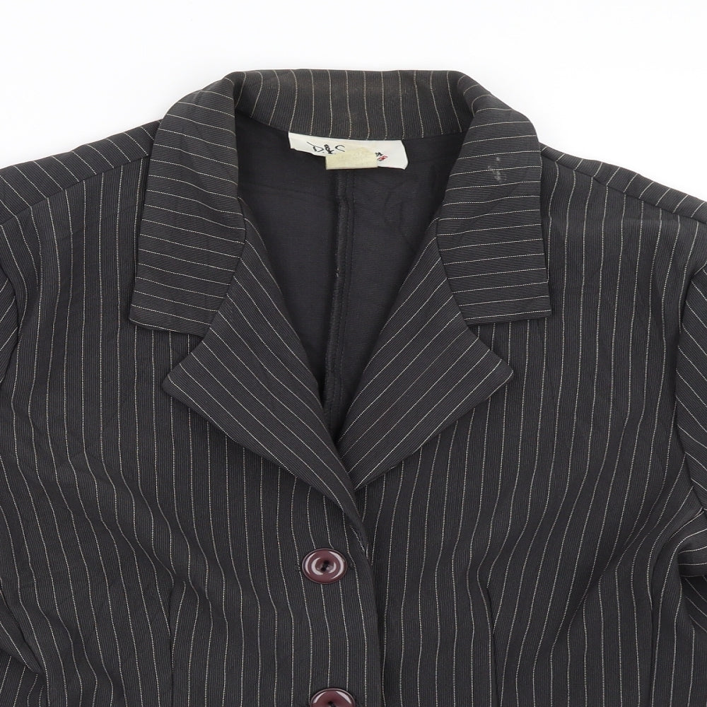 D. Summers Womens Grey   Jacket Blazer Size 10