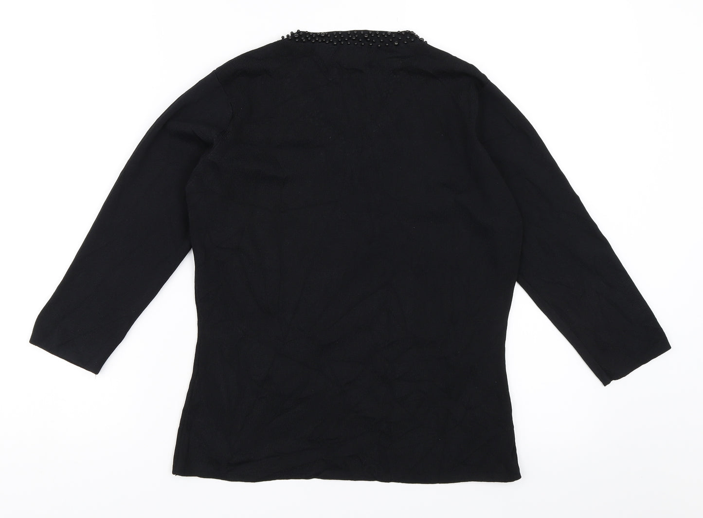 Debbie Morgan Womens Black   Pullover Jumper Size S