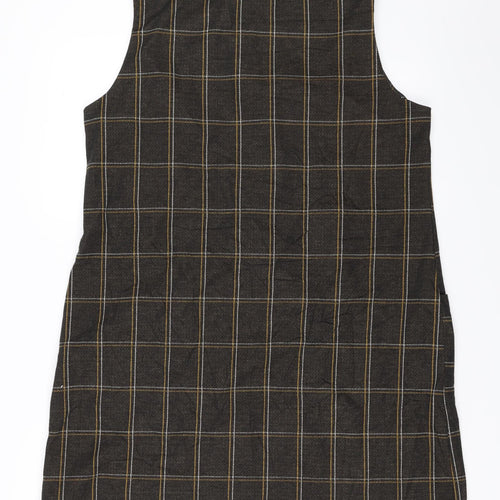 Dorothy Perkins Womens Brown   Pinafore/Dungaree Dress  Size 18