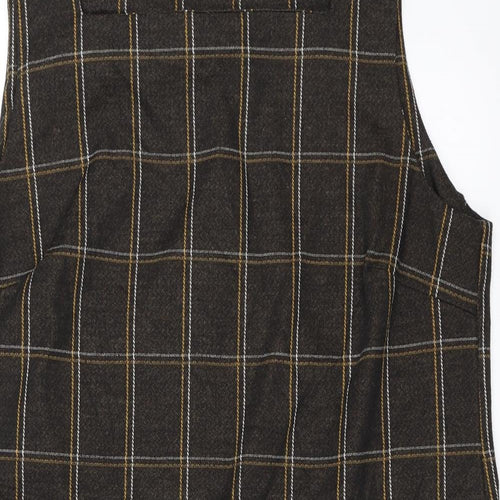 Dorothy Perkins Womens Brown   Pinafore/Dungaree Dress  Size 18
