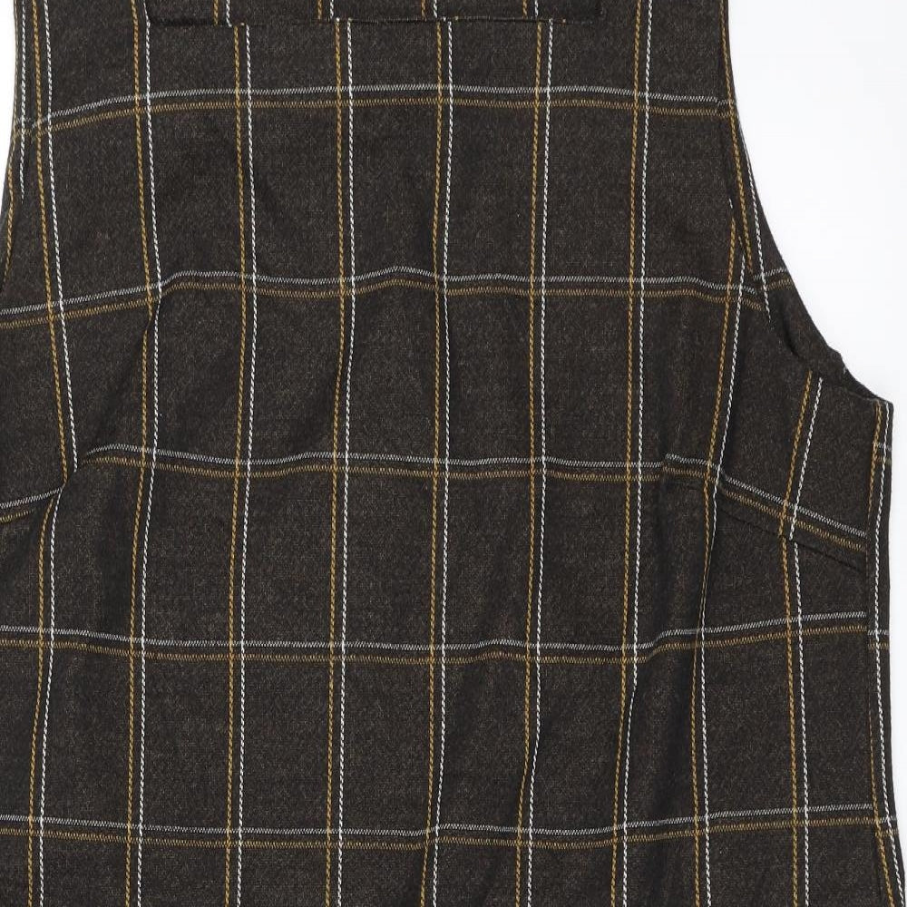 Dorothy Perkins Womens Brown   Pinafore/Dungaree Dress  Size 18