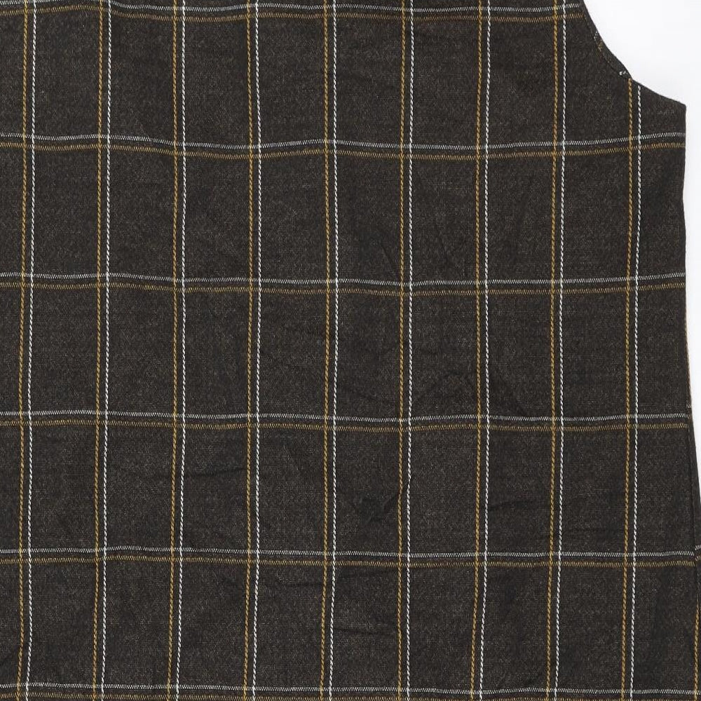 Dorothy Perkins Womens Brown   Pinafore/Dungaree Dress  Size 18
