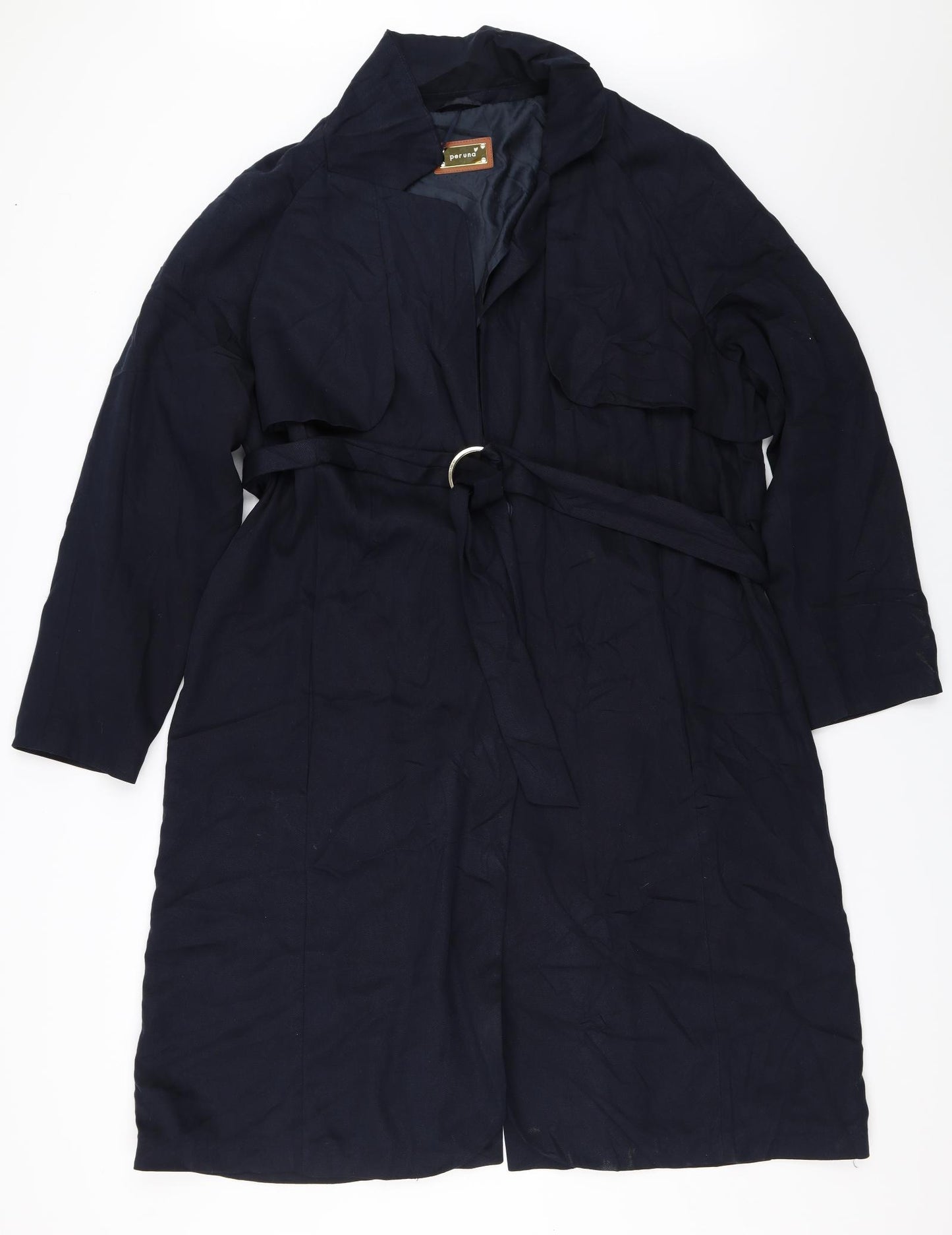 Marks and Spencer Womens Blue   Overcoat Coat Size 16