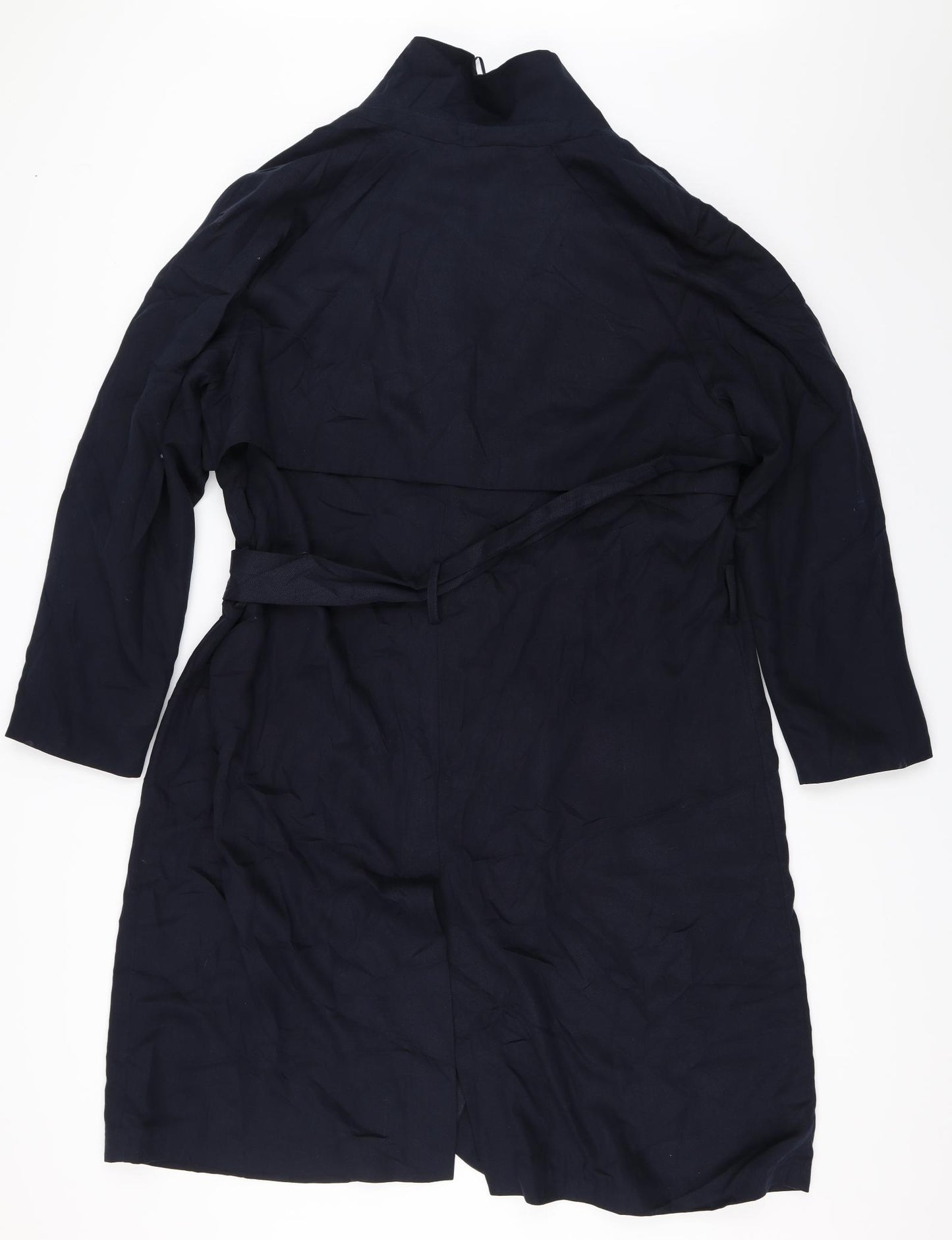 Marks and Spencer Womens Blue   Overcoat Coat Size 16