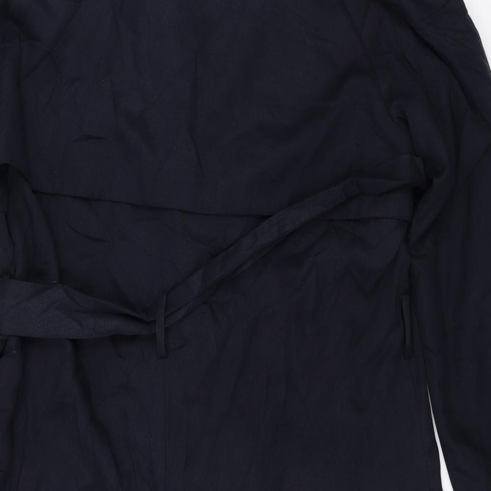 Marks and Spencer Womens Blue   Overcoat Coat Size 16