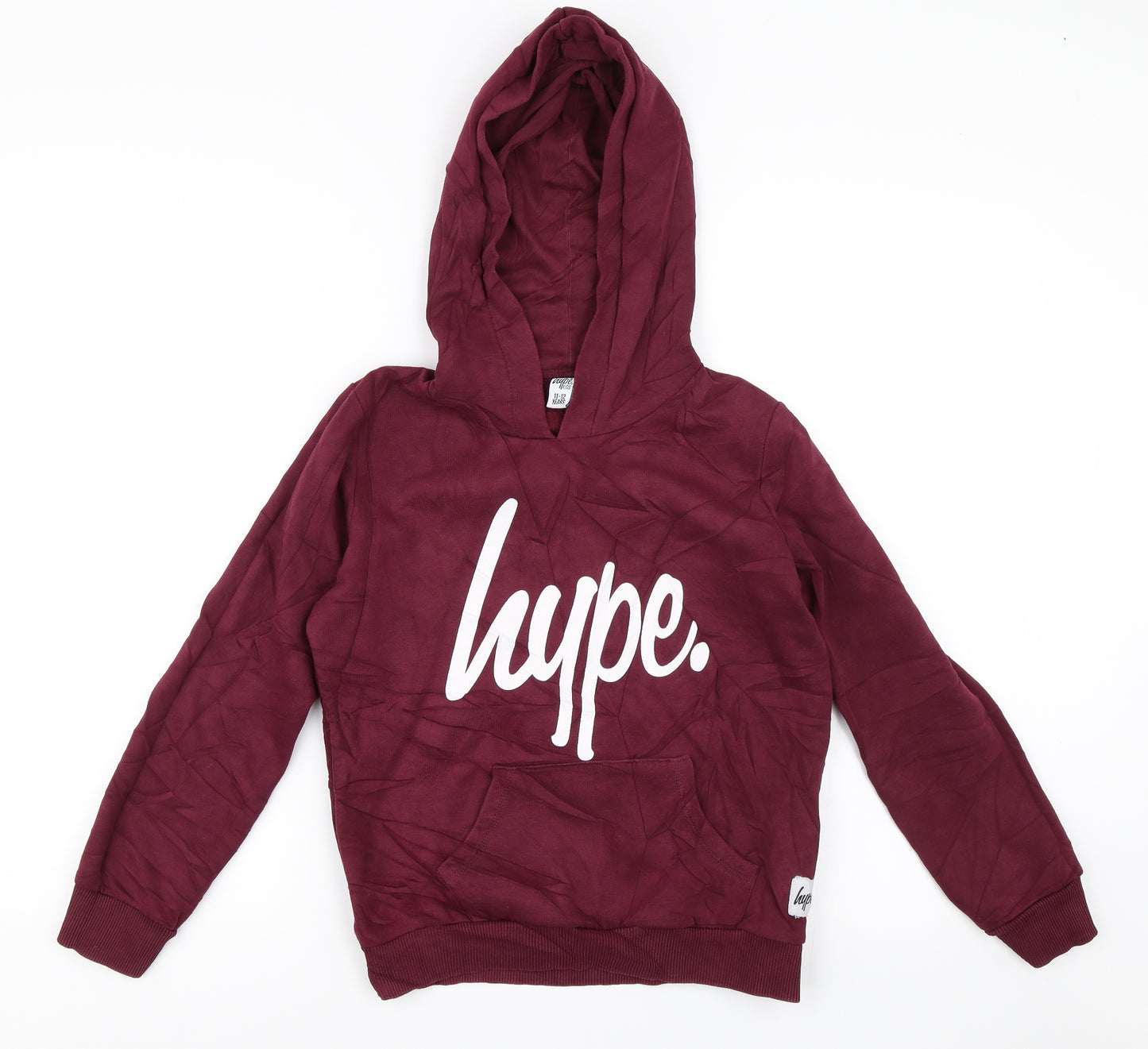 Hype Boys Red   Pullover Hoodie Size 11-12 Years