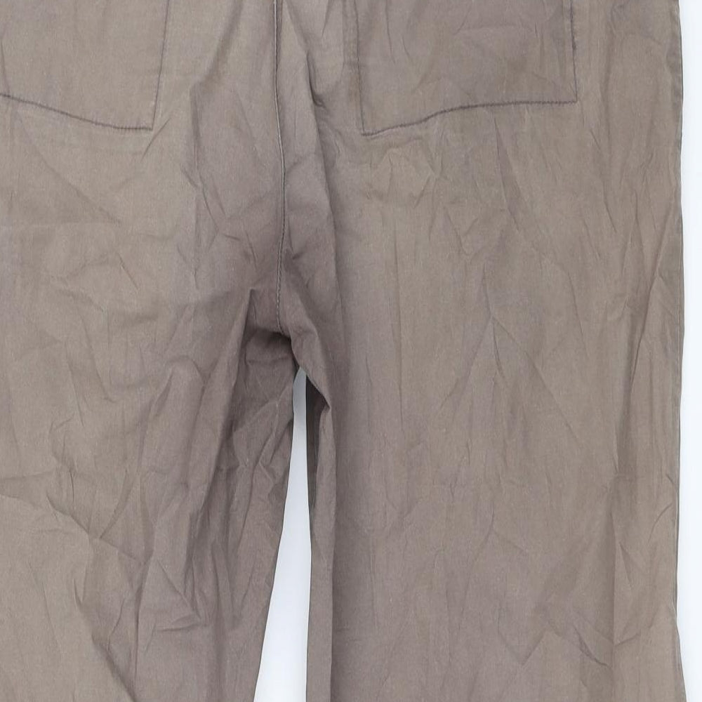 be casual Womens Brown   Cropped Trousers Size 12 L21.5 in