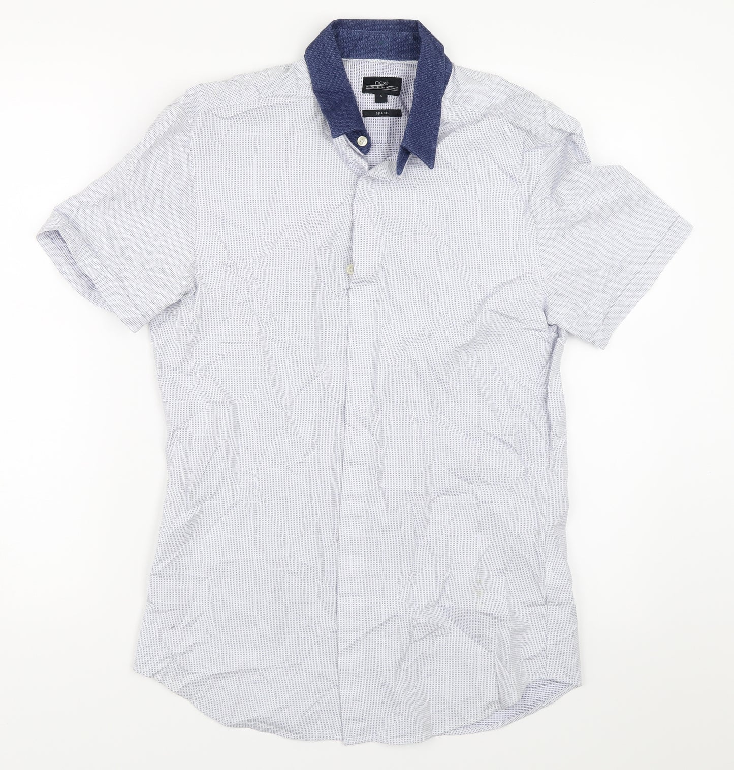 NEXT Mens Blue    Button-Up Size S