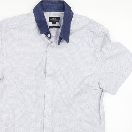 NEXT Mens Blue    Button-Up Size S