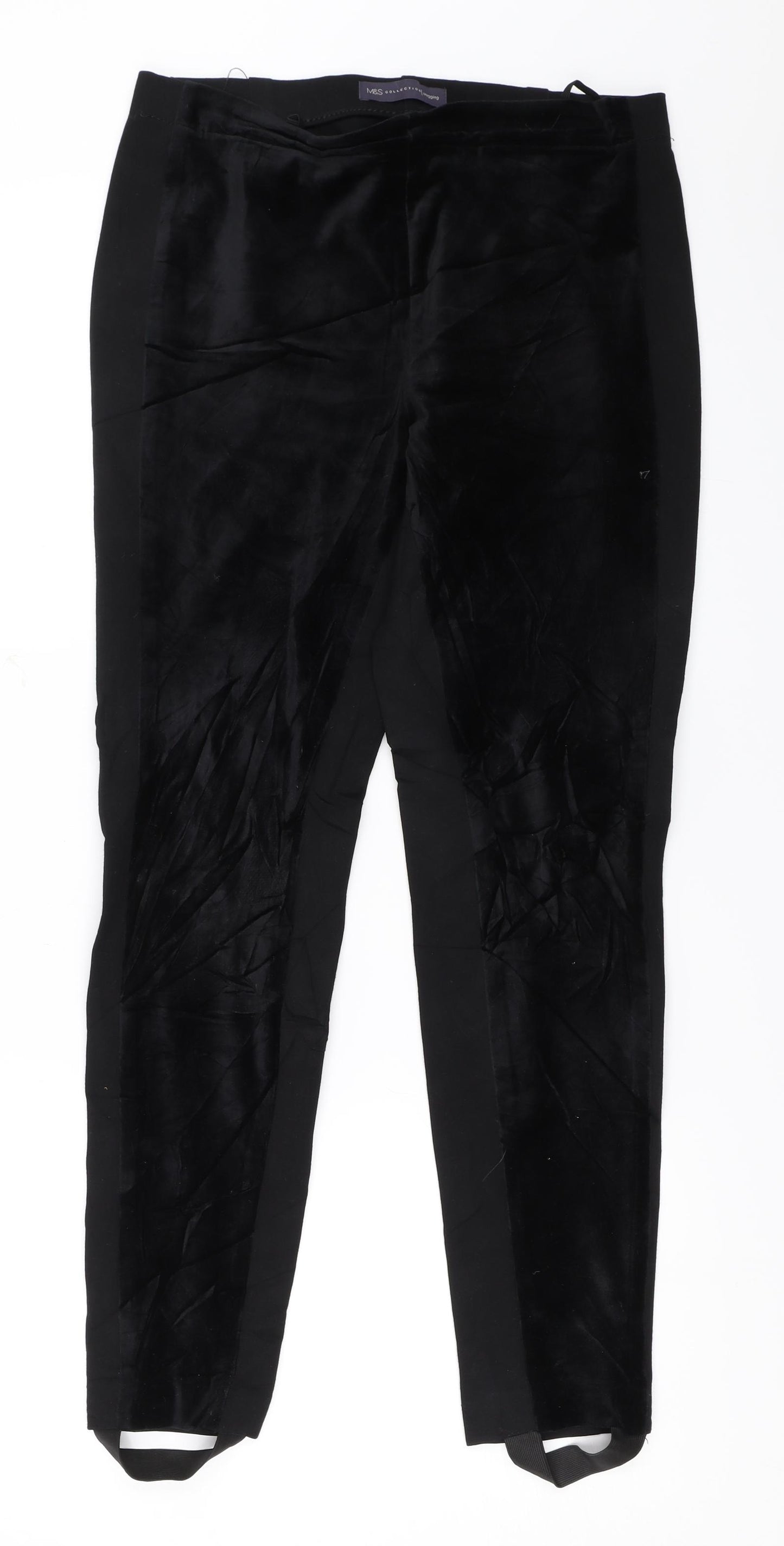 Marks and Spencer Womens Black   Trousers  Size 10 L27 in