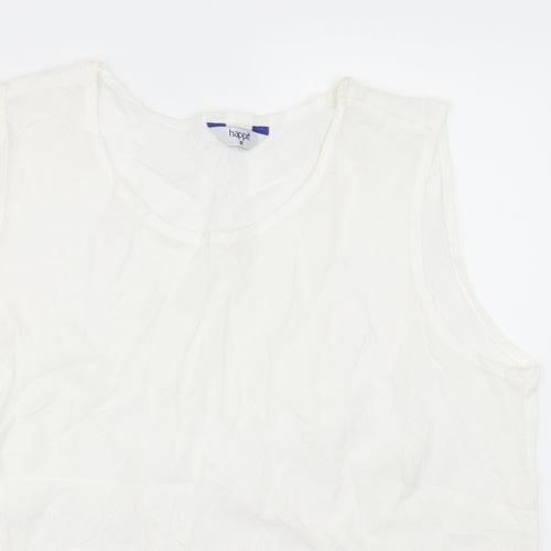 Happit Womens White   Basic Tank Size 18