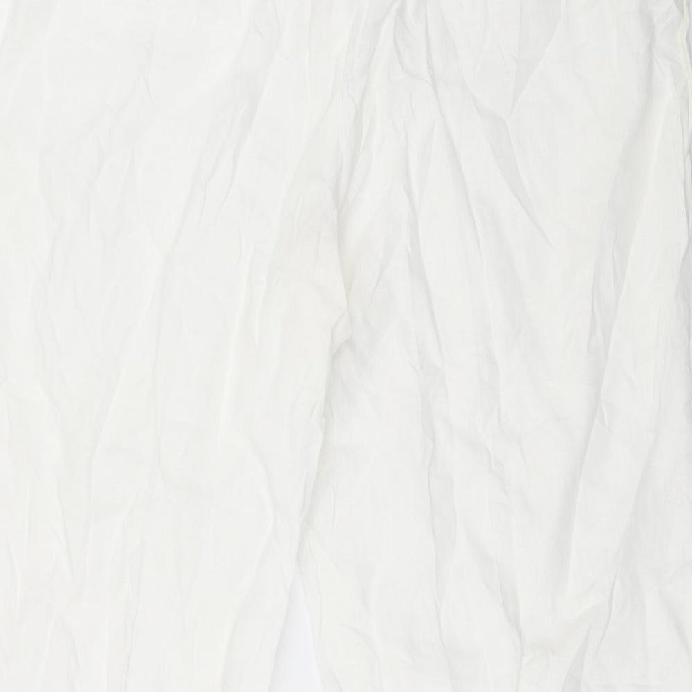 Planet Womens White   Trousers  Size 14 L28 in