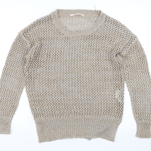 Uldahl Womens Beige   Pullover Jumper Size L