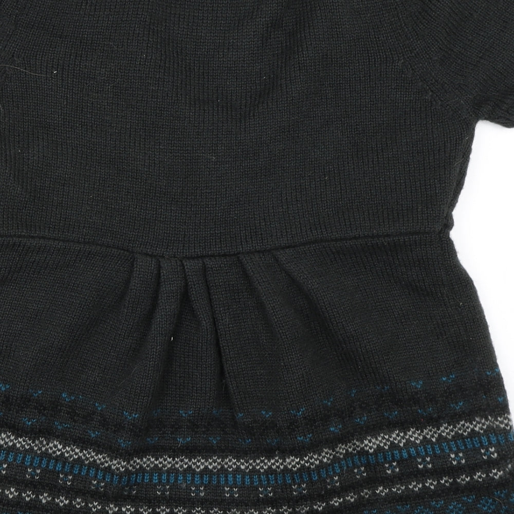 B Soul Womens Black   Cape Jumper Size 10