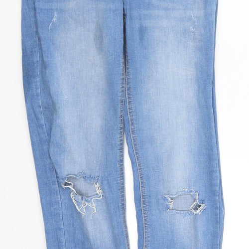 Preworn Womens Blue  Denim Skinny Jeans Size 28 in L28 in