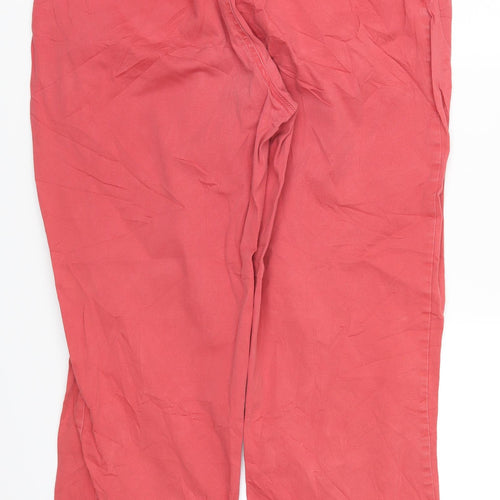 Ole Womens Red   Trousers  Size 34 in L28 in