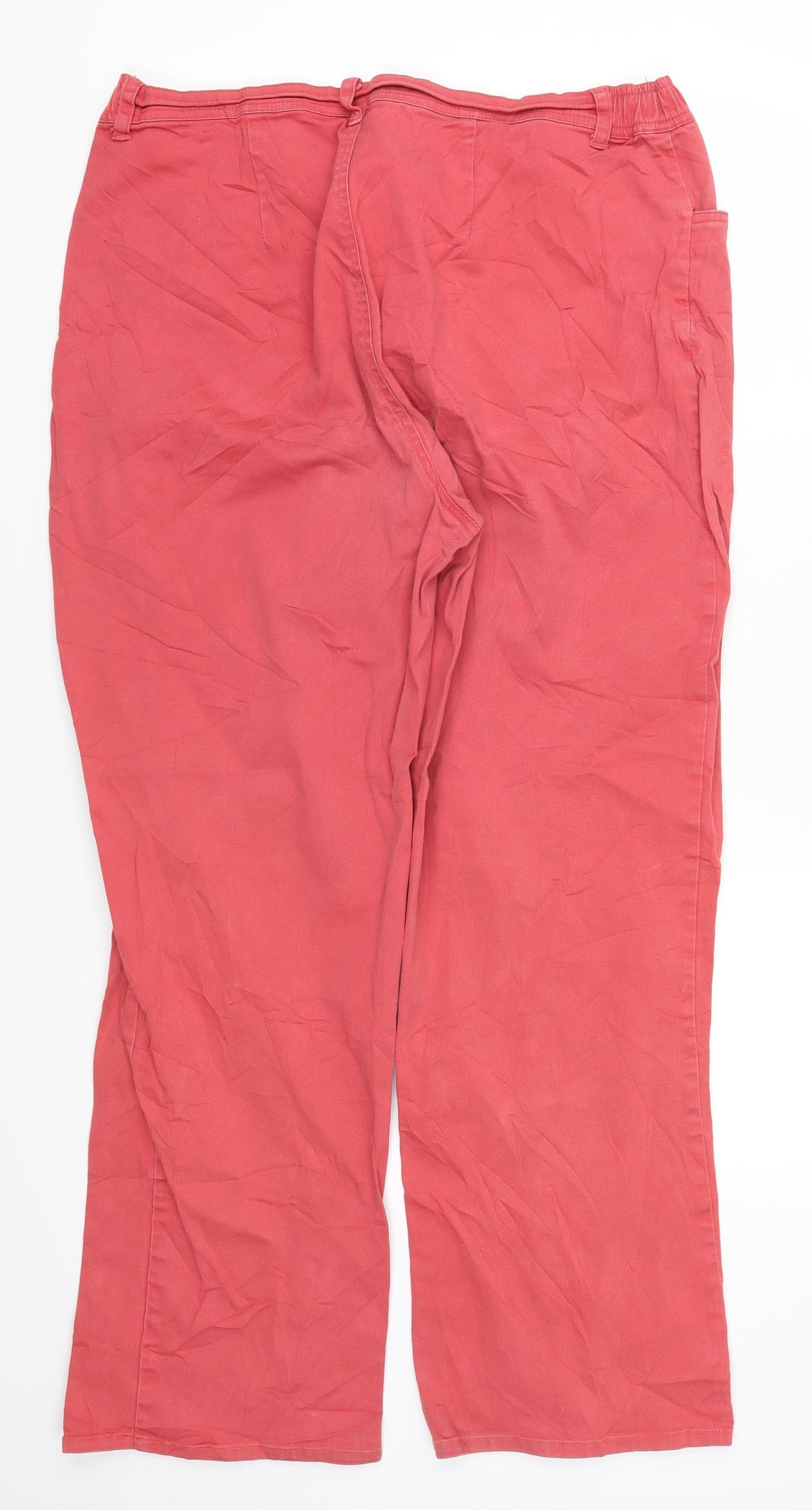 Ole Womens Red   Trousers  Size 34 in L28 in