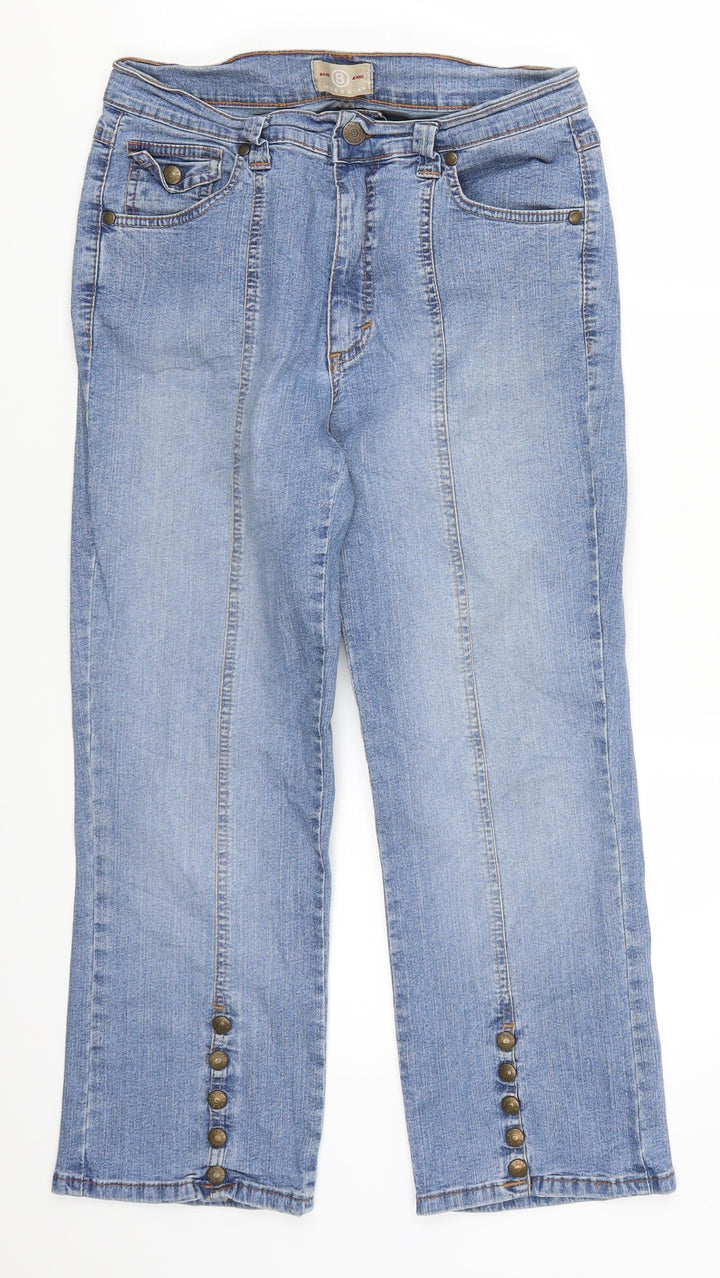 Bessie Womens Blue Denim Cropped Jeans Size 29 in L23 in