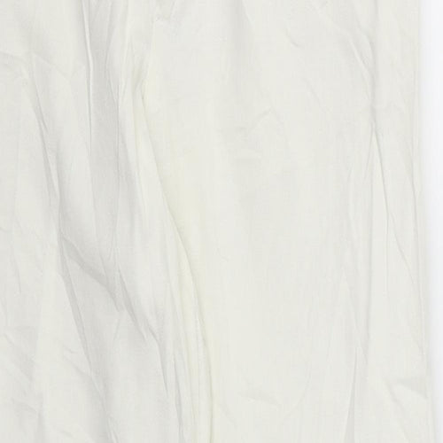 Preworn Womens White  Denim Trousers  Size M L28 in